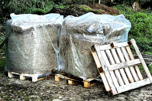 5ft hay straw big - big, round