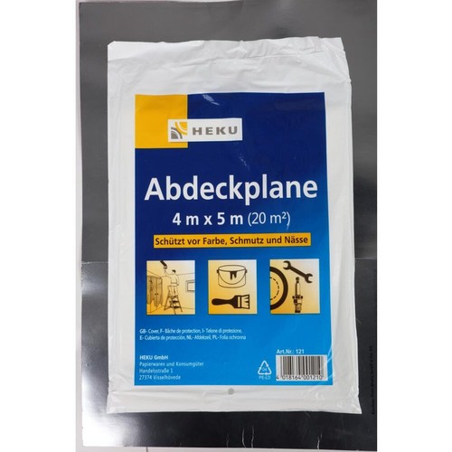 100x painter tarpaulin 4x5m - painter,